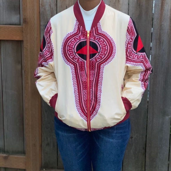 Ankara Print Jacket - Picture 5 of 6